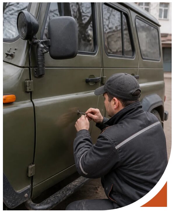 Профессиональное вскрытие автомобиля УАЗ без повреждений в Ишимбае